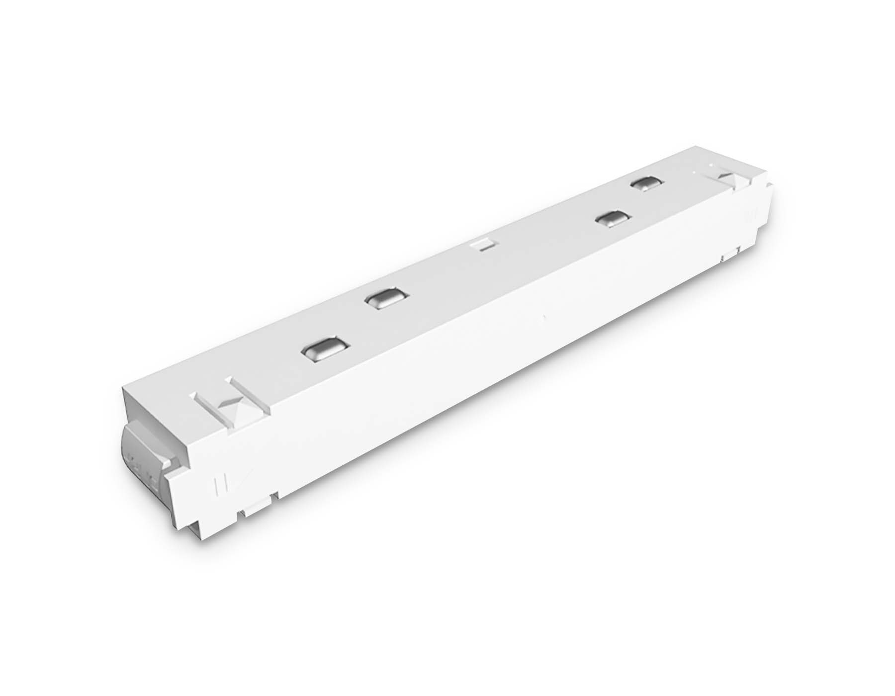 GL3629 WH белый коннектор питания прямой для шинопровода IP20 48V 215*18*18