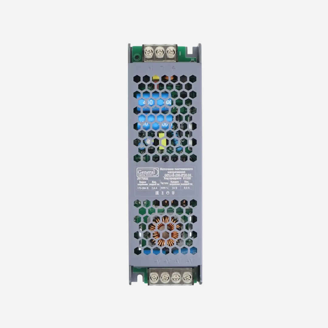 Блок питания 24В 200Вт IP20 General 245*630*30мм 2
