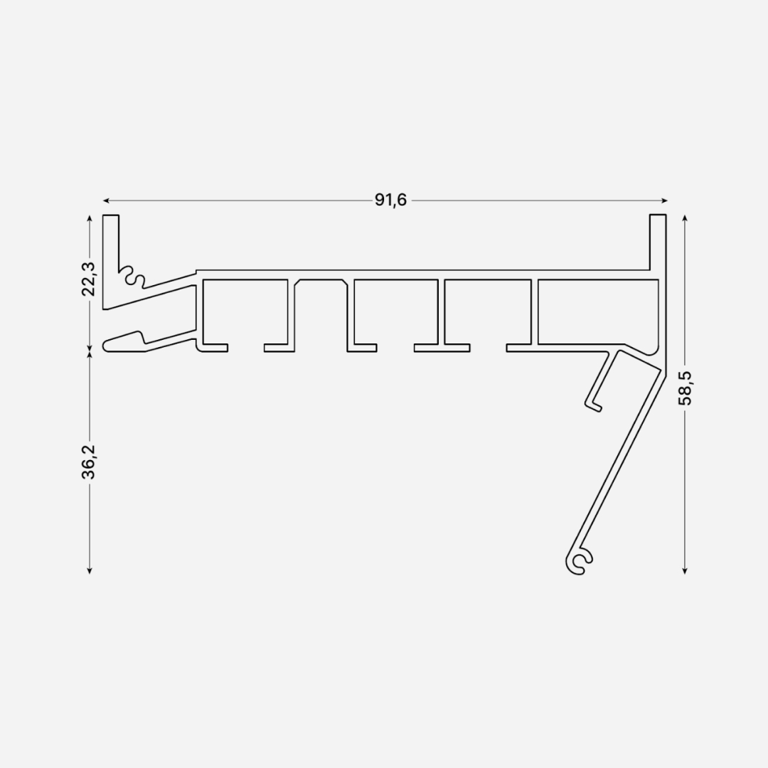 Гардина PARSEK ПК-12 3-х рядная Белый (2,0м) 8 м/уп 3