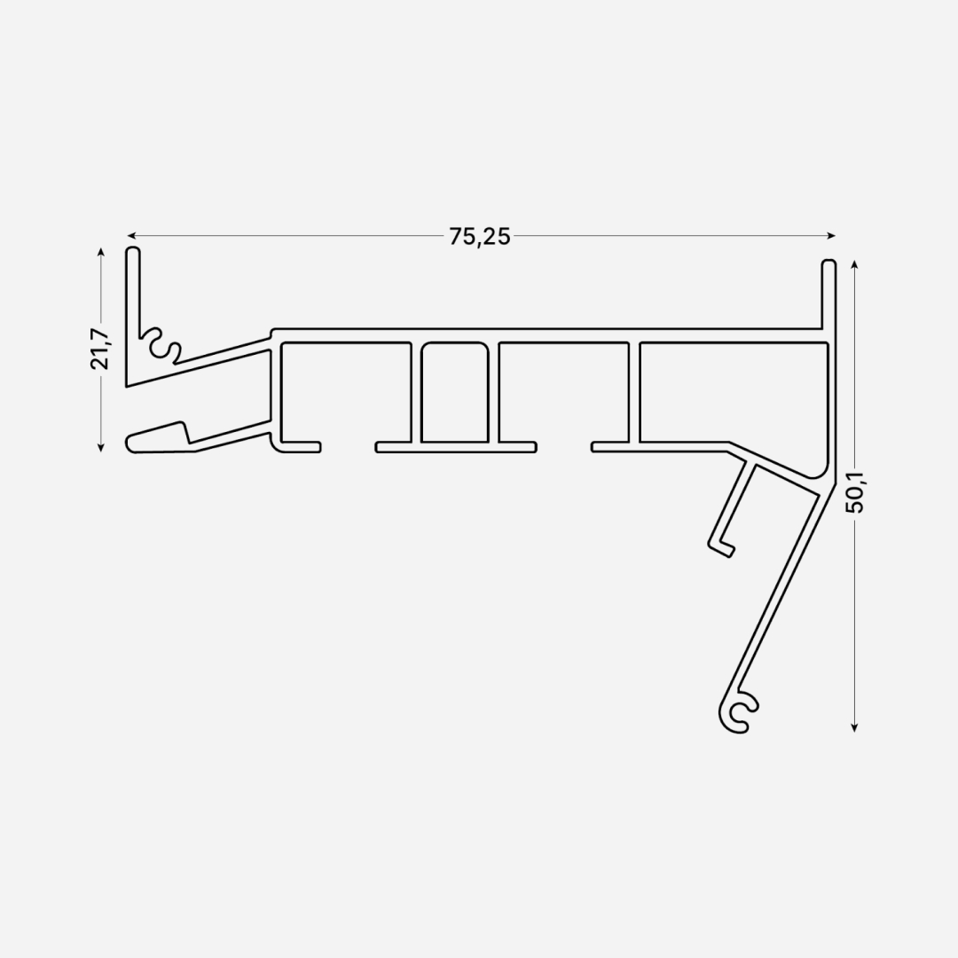 Гардина PARSEK ПК-15 2-х рядная Белый (2,0м) 8 м/уп 3